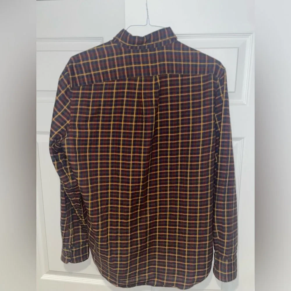 J Crew Brushed Twill Classic Men’s Button Down Shirt Size M
